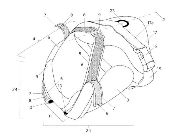 Y-front-Geschirr mit einem Element unter dem Brustkorb